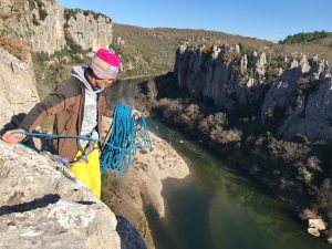 Multi pitch climbing